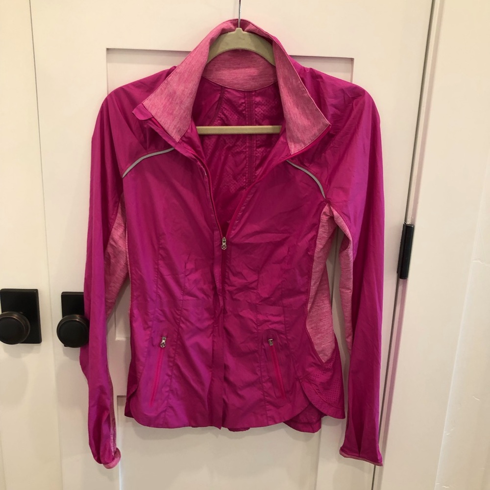 Lululemon Pink Zip Up Windbreaker
